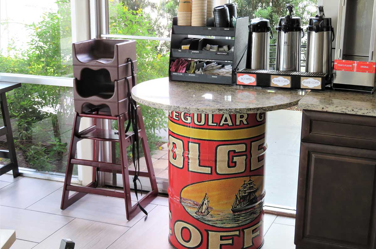 folgers coffee station